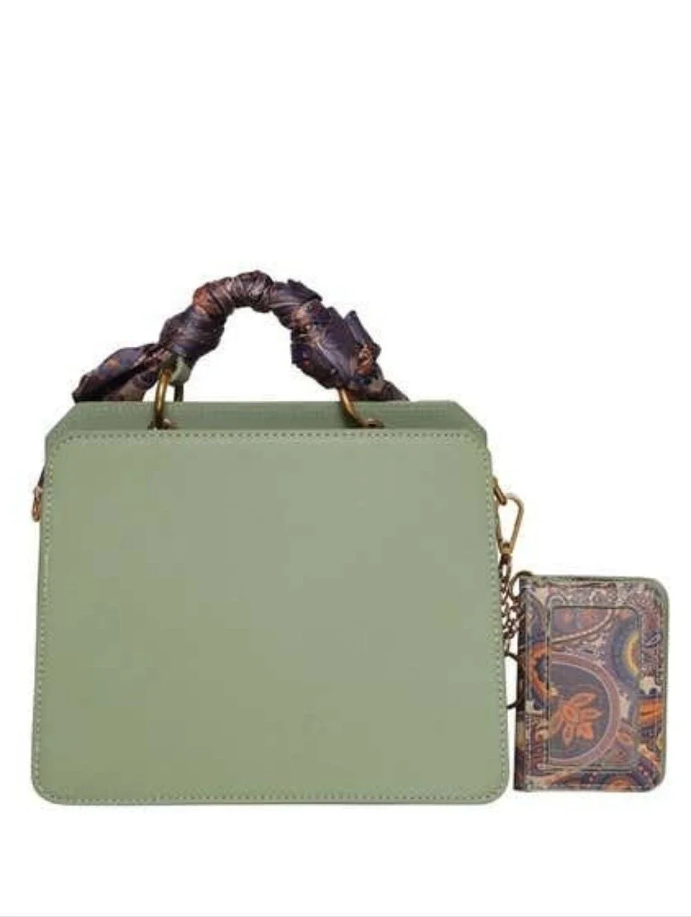 Steve Madden Green Bevelyn Handbag with Scarf